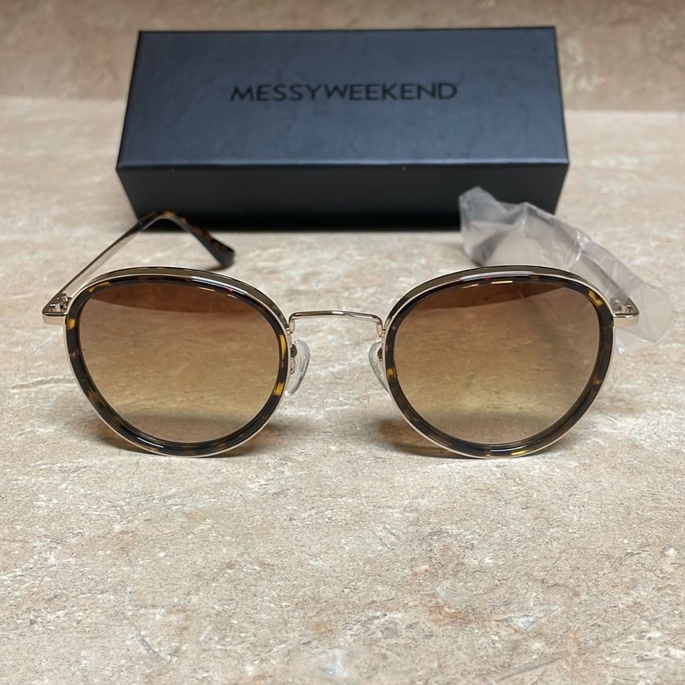 Brand new messyweekend brown sunglasses